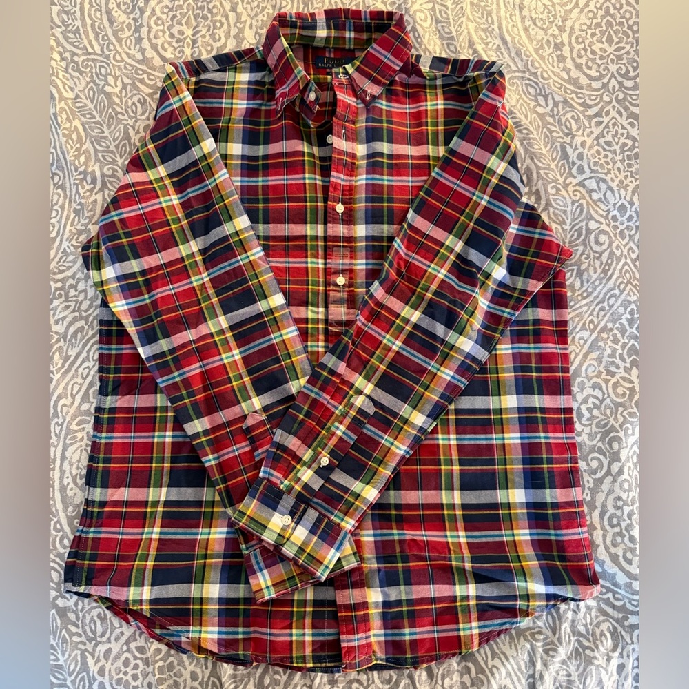 Polo Ralph Lauren Vibrant Plaid Button-Down Shirt for Men